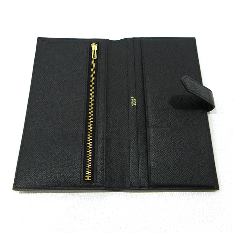 HERMES | エルメス ベアンスフレ 二つ折り 長財布 ブラック【三重本店】