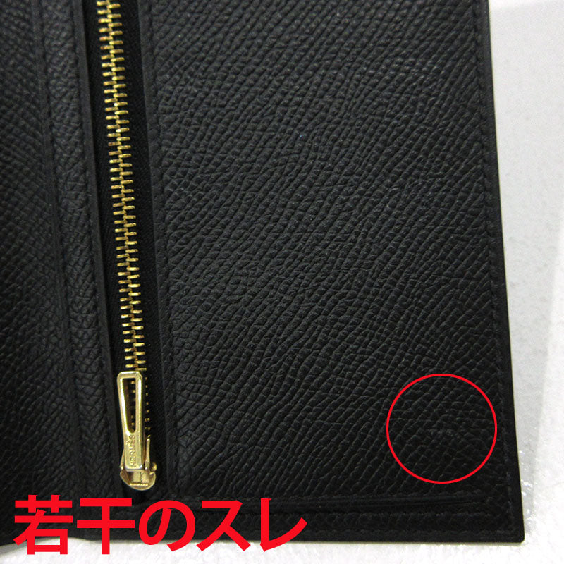 HERMES | エルメス ベアンスフレ 二つ折り 長財布 ブラック【三重本店】