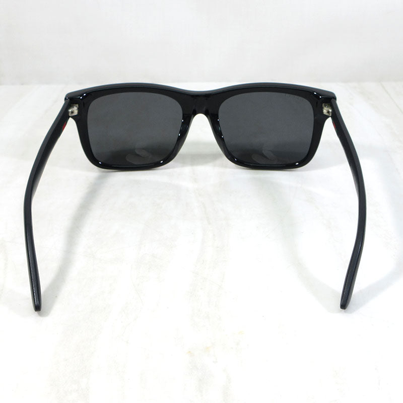 GUCCI | グッチ スクエアシェイプ サングラス "RUBBERIZEDコレクション" サイズ：54□19-150 サングラス GG0008SA 001 ブラック×グレー系【三重本店】