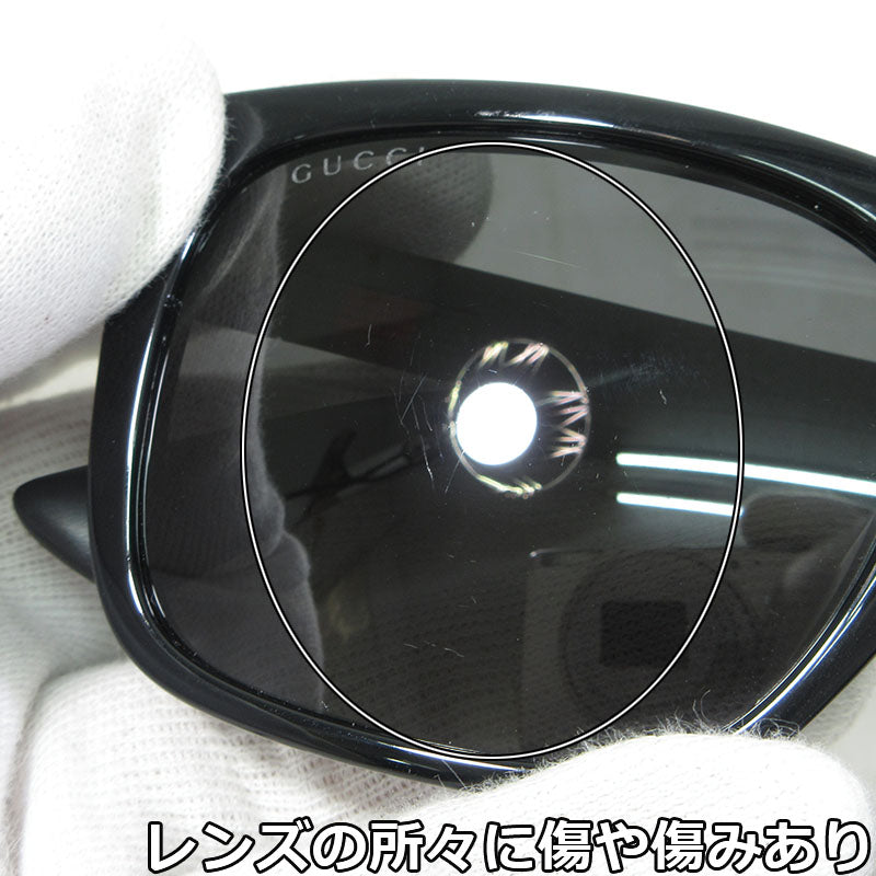 GUCCI | グッチ スクエアシェイプ サングラス "RUBBERIZEDコレクション" サイズ：54□19-150 サングラス GG0008SA 001 ブラック×グレー系【三重本店】