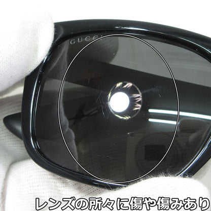 GUCCI | グッチ スクエアシェイプ サングラス "RUBBERIZEDコレクション" サイズ：54□19-150 サングラス GG0008SA 001 ブラック×グレー系【三重本店】