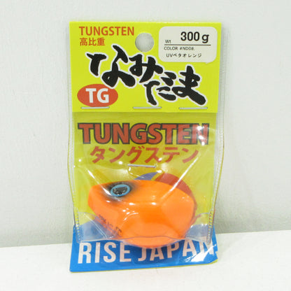【フィッシング/釣り/釣具/ルアー】 RISE JAPAN | ライズジャパン なみだま TG 滾 タングステン 300g #ND08 UVベタオレンジ【三重本店】