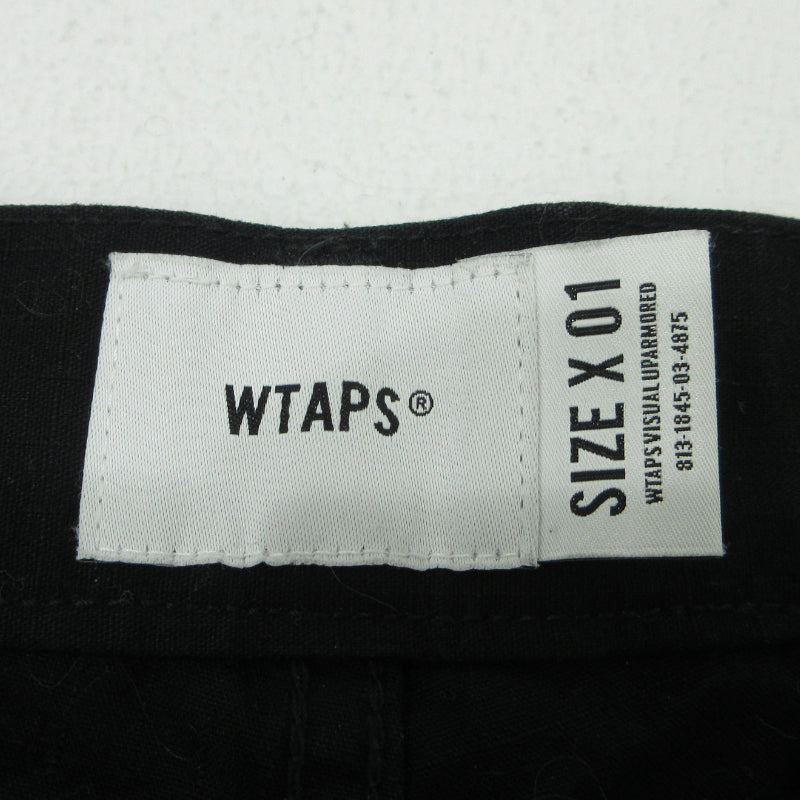 W)TAPS | ダブルタップス MODULAR 01 / TROUSERS. COTTON. RIPSTOP その他ボトムス 192-BRDT-PTM03 ブラック サイズ：1【三重本店】