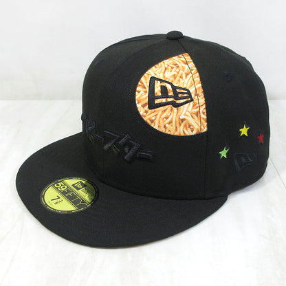 NEW ERA | ニューエラ 7 3/8 (58.7cm) ×おやつカンパニー ベビースターラーメン 59FIFTY / ロゴ＆キャラクター刺繍 ベビースターラーメンプリント キャップ キャップ ブラックなど【三重本店】