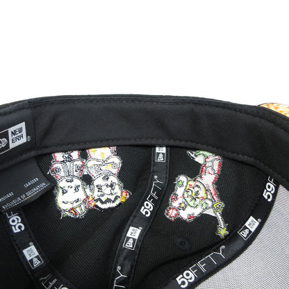 NEW ERA | ニューエラ 7 3/8 (58.7cm) ×おやつカンパニー ベビースターラーメン 59FIFTY / ロゴ＆キャラクター刺繍 ベビースターラーメンプリント キャップ キャップ ブラックなど【三重本店】