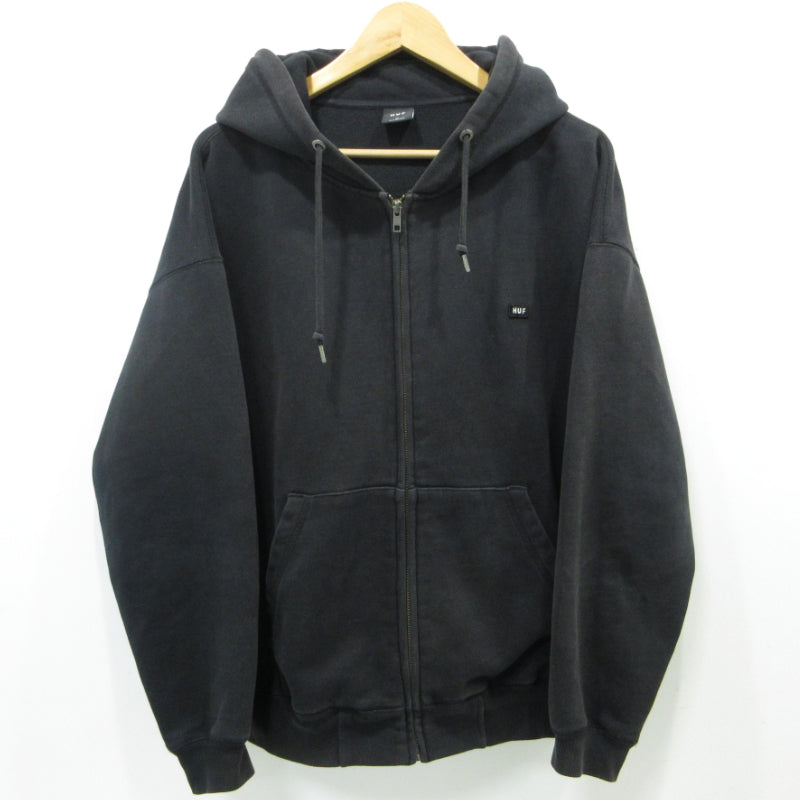 HUF | ハフ ボックスロゴ パーカー ブラック サイズ：M【三重本店】