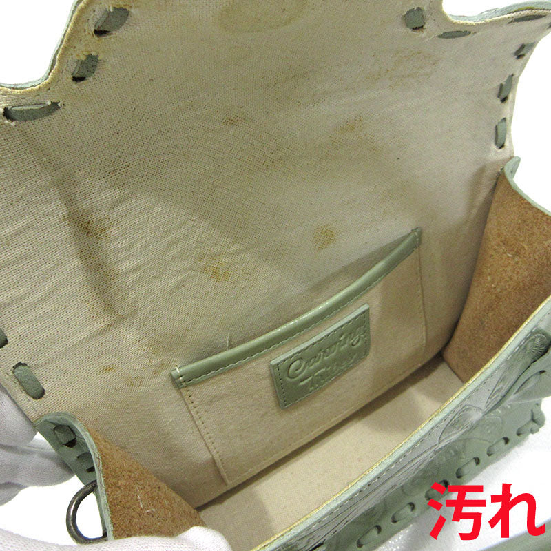 GRACE CONTINENTAL | グレースコンチネンタル CARVING TRIBES 2wayバッグ ショルダーバッグ ミントグリーン【三重本店】