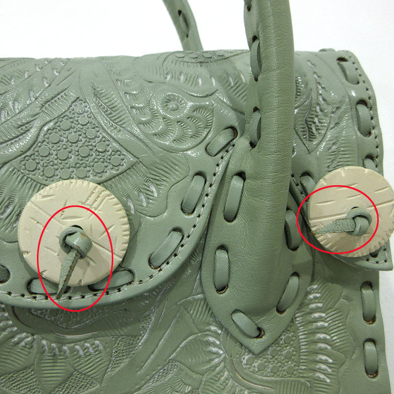 GRACE CONTINENTAL | グレースコンチネンタル CARVING TRIBES 2wayバッグ ショルダーバッグ ミントグリーン【三重本店】