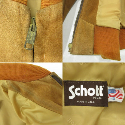 schott | ショット スエードブルゾン レザー ブラウン サイズ：40【三重本店】