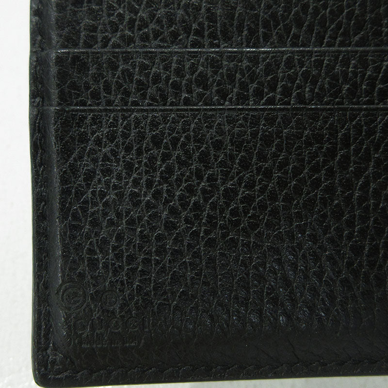 GUCCI | グッチ インターロッキングG 二つ折り財布 598167 ブラック【三重本店】