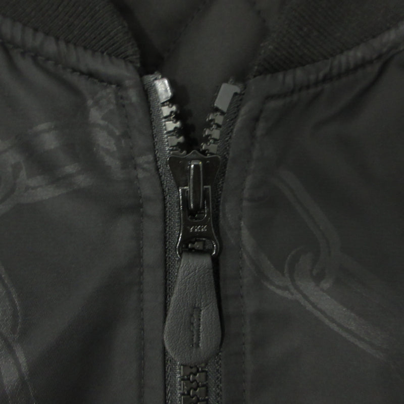 X-LARGE | エクストララージ CRAWLING DEATH CHAIN BOMBER JACKET ミリタリーコート 101241021017 ブラック サイズ：XL【三重本店】
