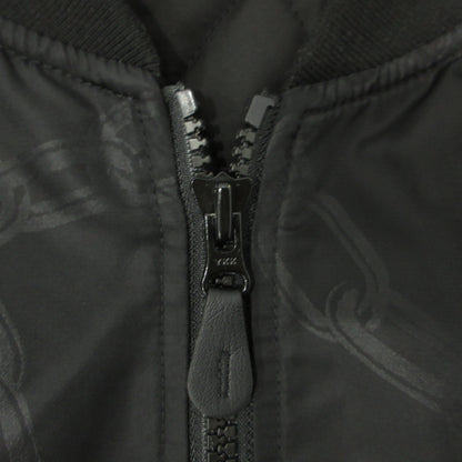 X-LARGE | エクストララージ CRAWLING DEATH CHAIN BOMBER JACKET ミリタリーコート 101241021017 ブラック サイズ：XL【三重本店】