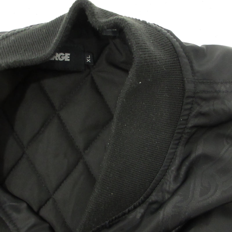X-LARGE | エクストララージ CRAWLING DEATH CHAIN BOMBER JACKET ミリタリーコート 101241021017 ブラック サイズ：XL【三重本店】