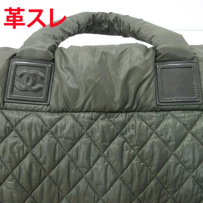 CHANEL | シャネル ナイロンキルティング コココクーン トートバッグ A48620 カーキ【三重本店】