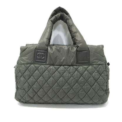 CHANEL | シャネル ナイロンキルティング コココクーン トートバッグ A48620 カーキ【三重本店】