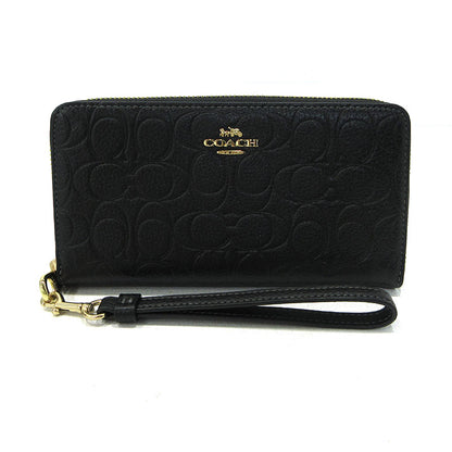 COACH | コーチ ロングジップアラウンド ラウンドファスナー 長財布 CEW21 ブラック【三重本店】