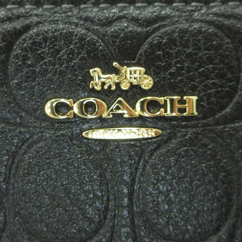 COACH | コーチ ロングジップアラウンド ラウンドファスナー 長財布 CEW21 ブラック【三重本店】