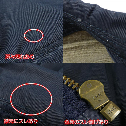 【中古】sage de cret | サージュデクレ NYLON CHINO CLOTH MILITARY JACKET ミリタリージャケット ネイビー サイズ：M