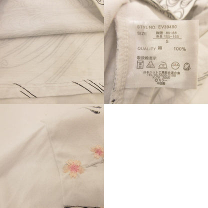 【中古】錦 | ニシキ 綾波レイ 流水桜 長袖Ｔシャツ EV39480 ホワイト サイズ：S