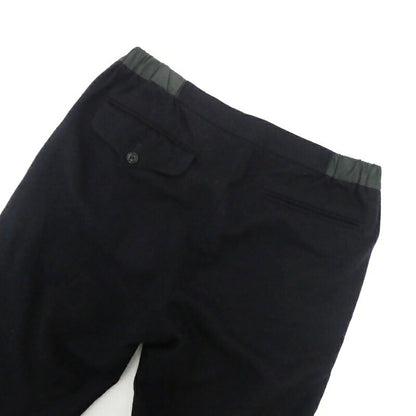 【中古】kolor | カラー TWIST FABRIC Flannel Trousers パンツ 19WCM-P13110 ブラック サイズ：2