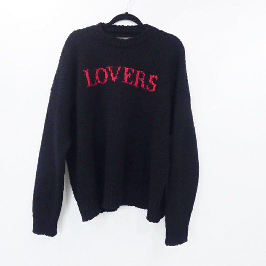 【中古】AMIRI | アミリ Lovers Oversized Wool Sweater セーター 73A-1395 ブラック サイズ：S