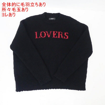 【中古】AMIRI | アミリ Lovers Oversized Wool Sweater セーター 73A-1395 ブラック サイズ：S