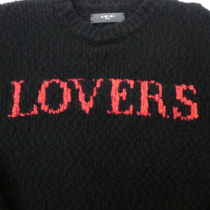 【中古】AMIRI | アミリ Lovers Oversized Wool Sweater セーター 73A-1395 ブラック サイズ：S