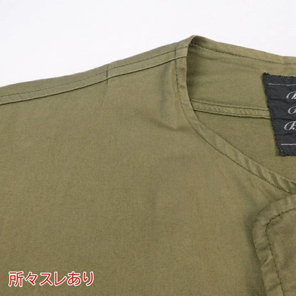 【中古】BASISBROEK | バージズブルック モッズコート カーキ
