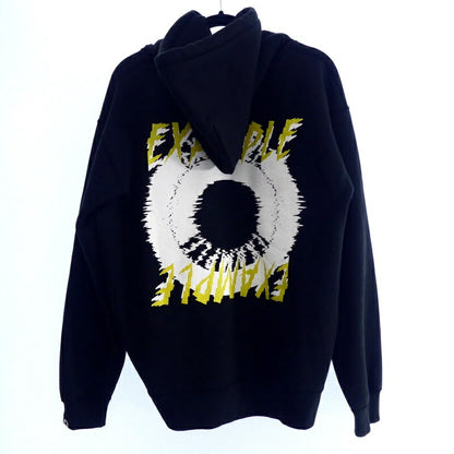 【中古】EXAMPLE | イグザンプル パーカー ブラック サイズ：XL