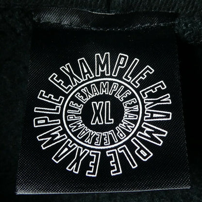 【中古】EXAMPLE | イグザンプル パーカー ブラック サイズ：XL