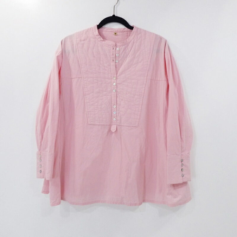 【中古】SeaRoomlynn | シールームリン ヨークキルティングチュニックシャツ 長袖シャツ 002070965 ピンク サイズ：S