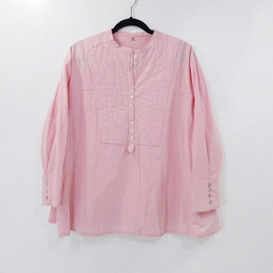 【中古】SeaRoomlynn | シールームリン ヨークキルティングチュニックシャツ 長袖シャツ 002070965 ピンク サイズ：S