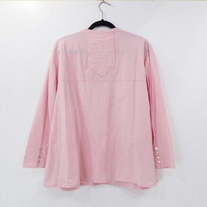 【中古】SeaRoomlynn | シールームリン ヨークキルティングチュニックシャツ 長袖シャツ 002070965 ピンク サイズ：S