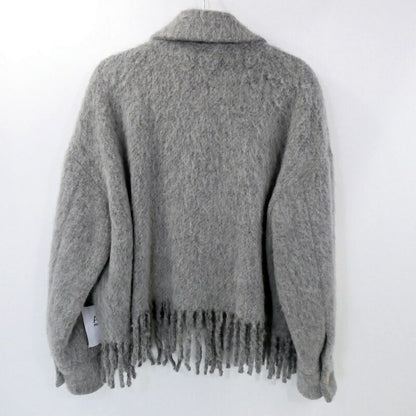 【中古】Palm Angels | パームエンジェルス Fringed Shirt Jacket Melange Grey その他アウター PWEA052F21FAB0010810 グレー サイズ：38