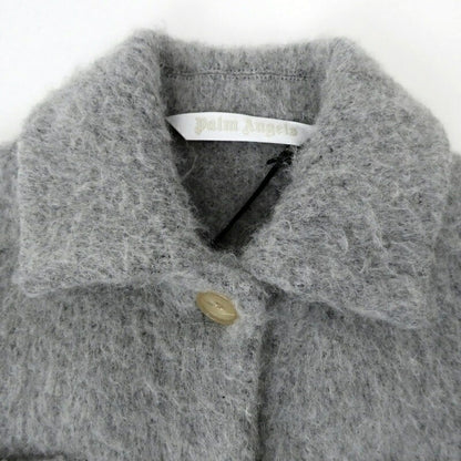 【中古】Palm Angels | パームエンジェルス Fringed Shirt Jacket Melange Grey その他アウター PWEA052F21FAB0010810 グレー サイズ：38