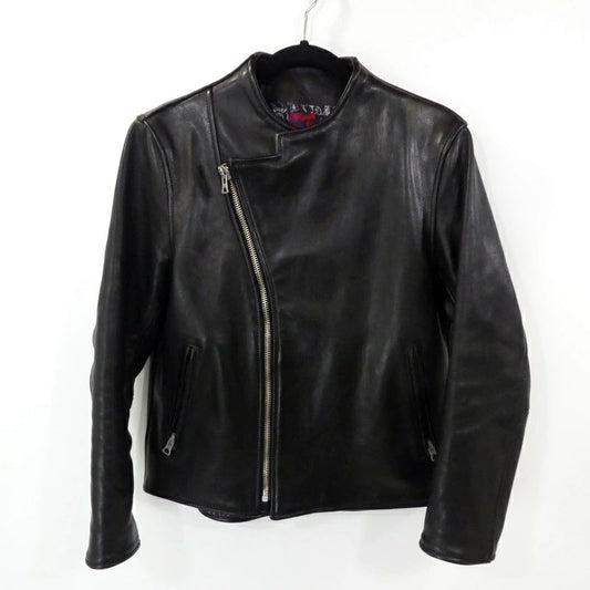 【中古】BRU NA BOINNE | ブルーナボイン アランジャケット レザー 5080 ブラック サイズ：1