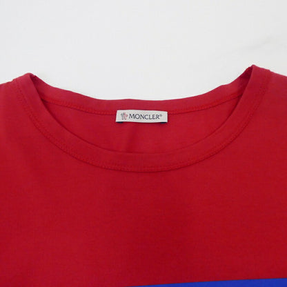 【中古】MONCLER | モンクレール /FOUNDED IN 1952 半袖Ｔシャツ 8C74610 レッド サイズ：XL