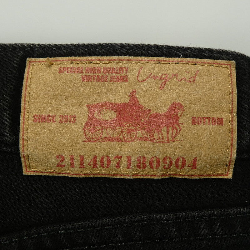 【中古】Ungrid | アングリッド ストレッチフレアデニム デニムパンツ 112042480401 2020年モデル ブラック