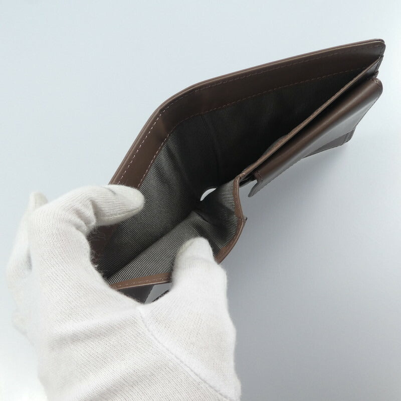 【中古】 二つ折り財布 ブラウン