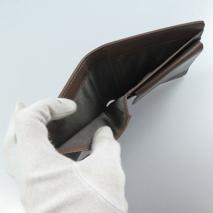【中古】 二つ折り財布 ブラウン