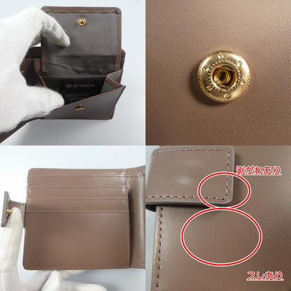 【中古】 二つ折り財布 ブラウン