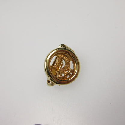 【中古】Christian Dior | クリスチャンディオール サークルロゴ イヤリング