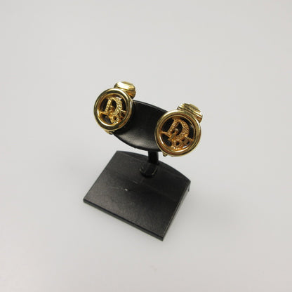 【中古】Christian Dior | クリスチャンディオール サークルロゴ イヤリング