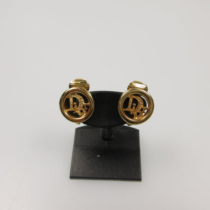 【中古】Christian Dior | クリスチャンディオール サークルロゴ イヤリング