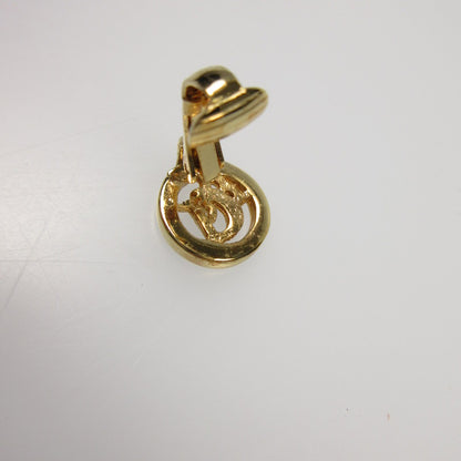 【中古】Christian Dior | クリスチャンディオール サークルロゴ イヤリング
