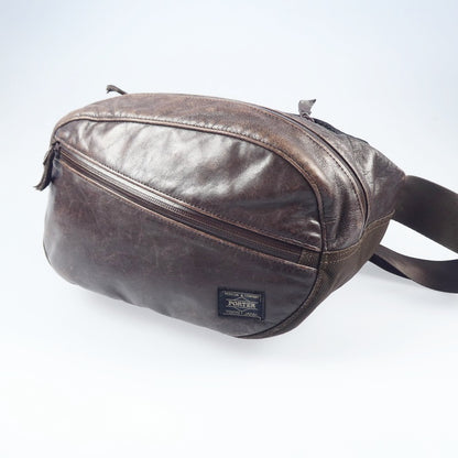 【中古】PORTER | ポーター ZOOM ウエストバッグ 107-04896 ブラウン