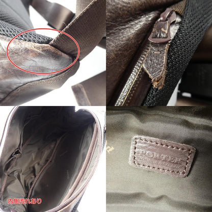 【中古】PORTER | ポーター ZOOM ウエストバッグ 107-04896 ブラウン