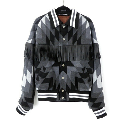 【中古】Palm Angels | パームエンジェルス Arizona Fringed Bomber Jacket ミリタリーコート