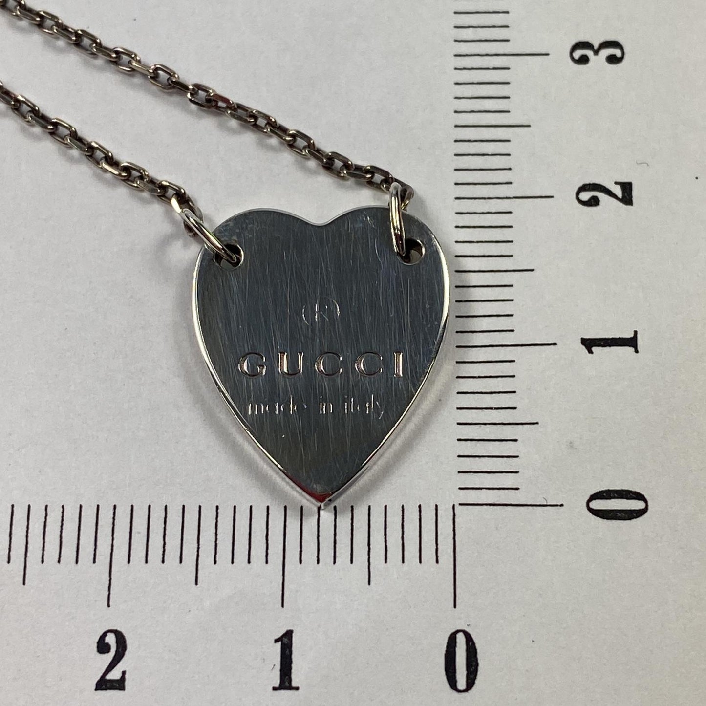 【中古】GUCCI | グッチ トレードマークハート ネックレス 223512