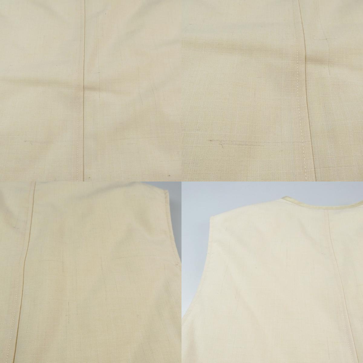 【中古】JOHN BULL | ジョンブル リップリバーシブルミリタリーベスト ベスト AL084 アイボリー